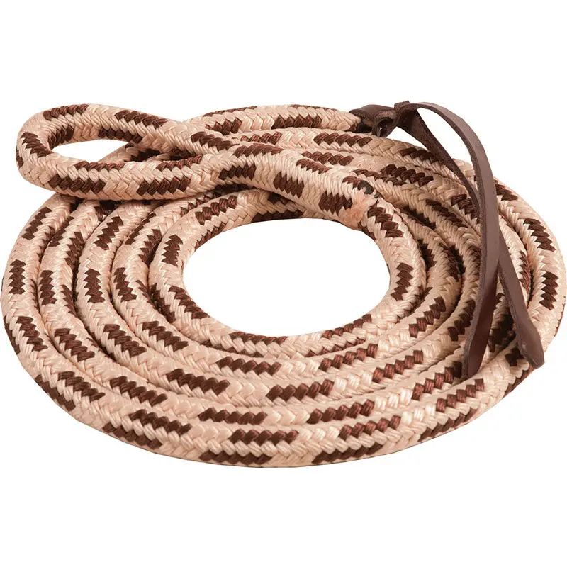 Ezy Ride Poly Lead Loop 5/8X9ft Brown Cream 1