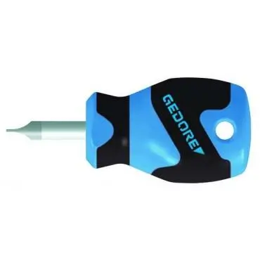 Gedore Screwdriver, Stubby, Slotted Head 3