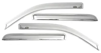 Auto Ventshade (Avs) 684133 Rainguard; Ventvisor; Aerodynamic Design; Tape-On; Chrome; Acrylic; Set Of 4 Chev/Gmc 1