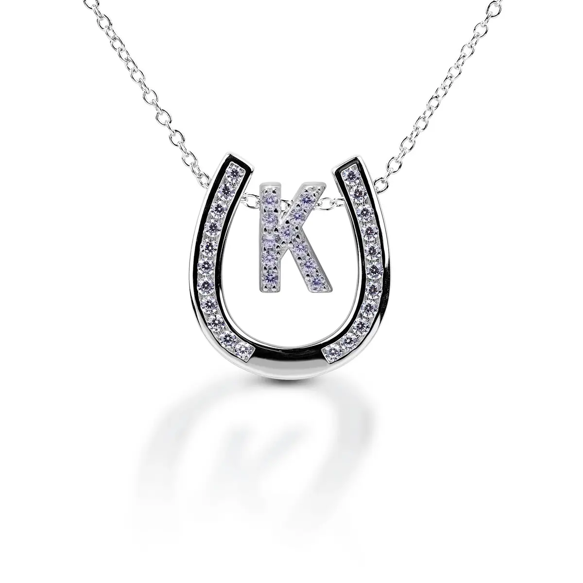 Kelly Herd Personalised Initial Horseshoe Necklace 11