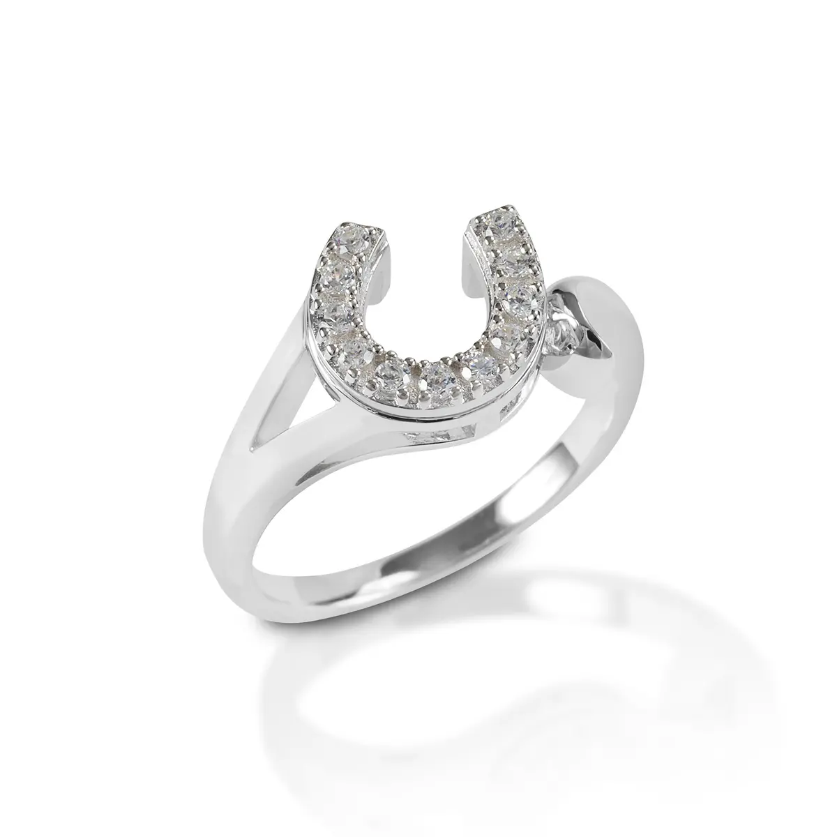 Kelly Herd Offset Horseshoe Ring 1
