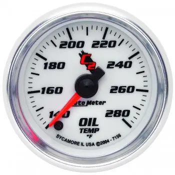 Autometer 2-1/16" Oil Temperature, 140-280 °F, Stepper Motor, C2 1