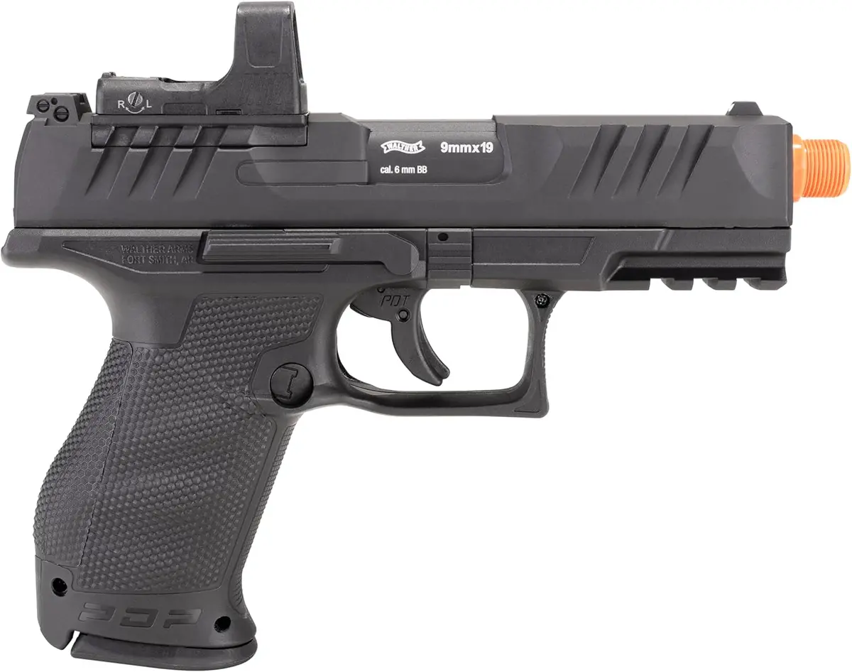 New - Walther Pdp Compact Optics-Ready Nbb Airsoft Gun With Rds8 Red Dot Sight Combo! 2