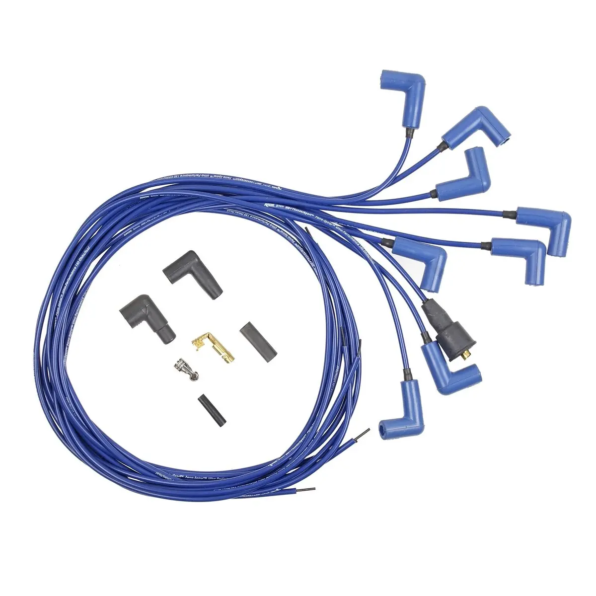 Accel 7541B 300 Plus Blue Ferro-Spiral Race Spark Plug Wire Set 1