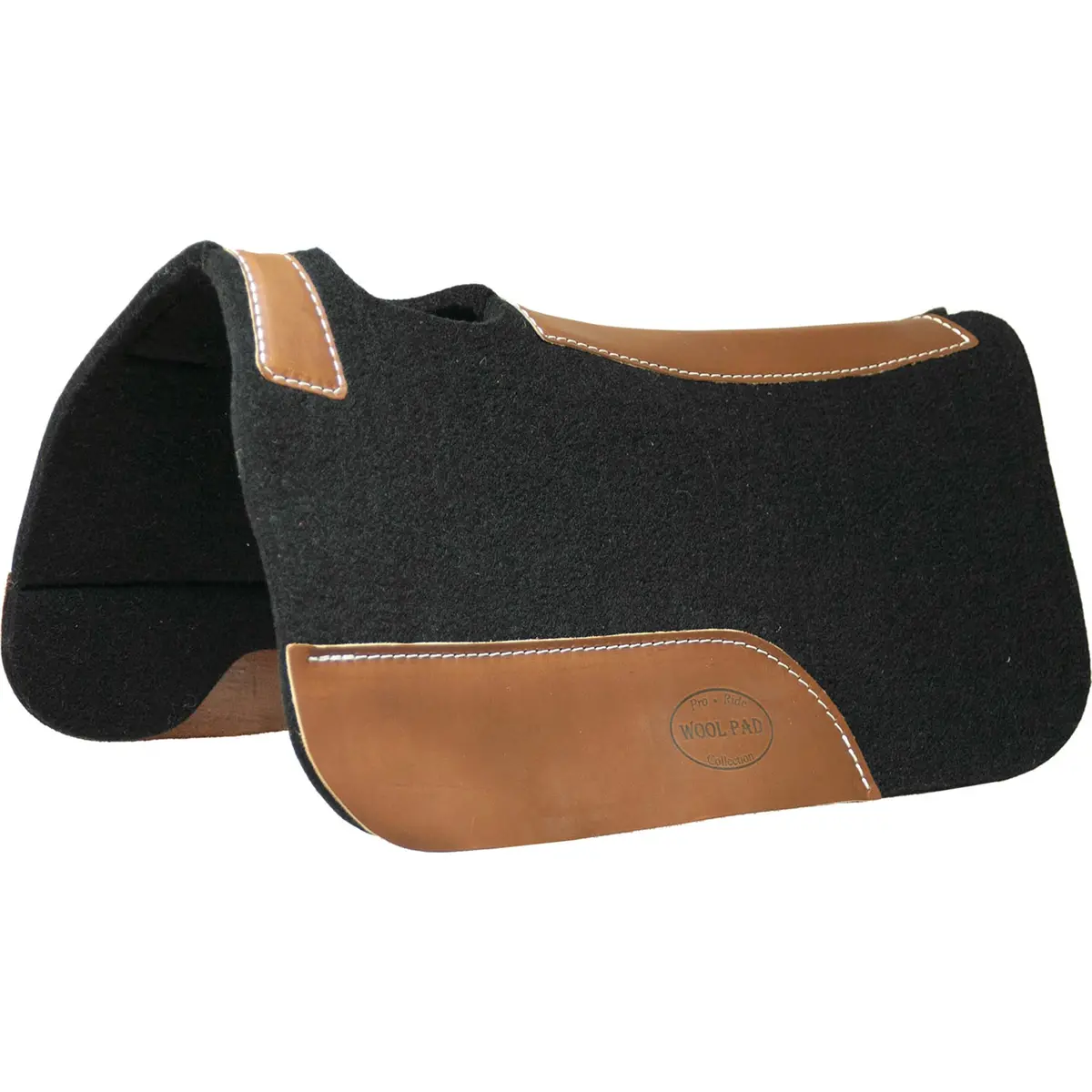 Ezy Ride Wool Contoured Pony Pad 24" X 24" X 1/2" Black 1