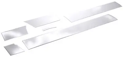 Willmore Mfg 756818 Rocker Panel Molding; 12 Piece; Stainless Steel; 6-1/8 Inch Height Superduty Crewcab Dually 1