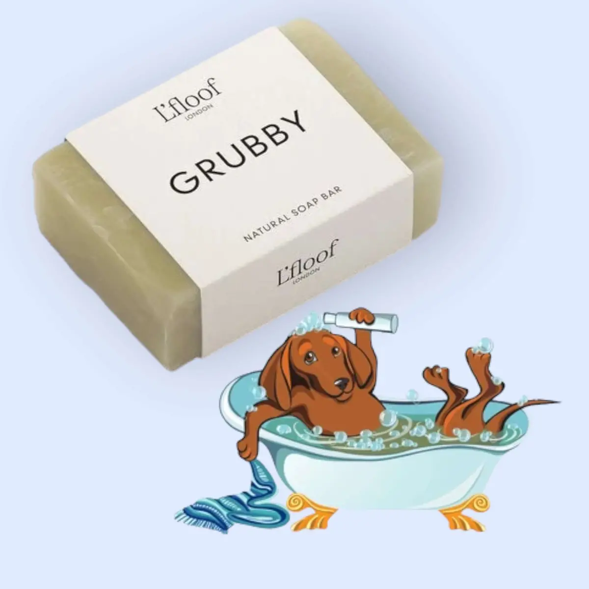 Grubby | Natural Peppermint & Eucalyptus Soap Bar 1
