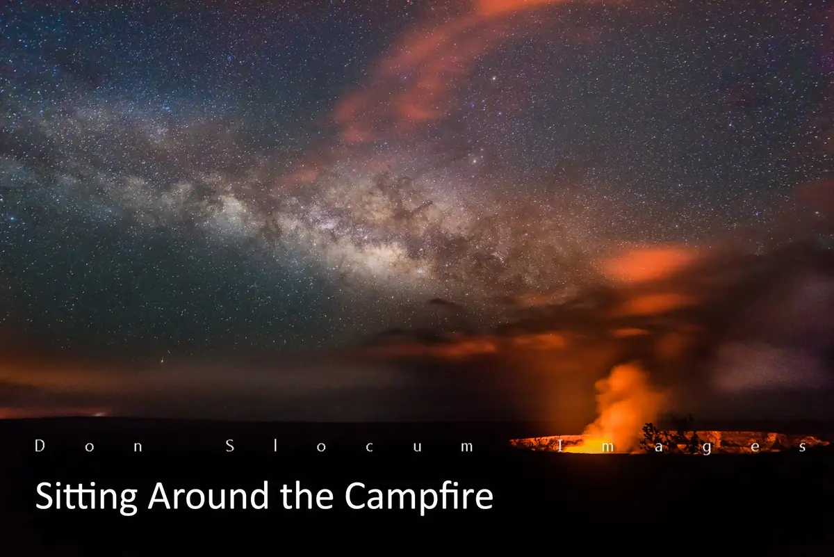 Sitting Around The Campfire By Don Slocum 1