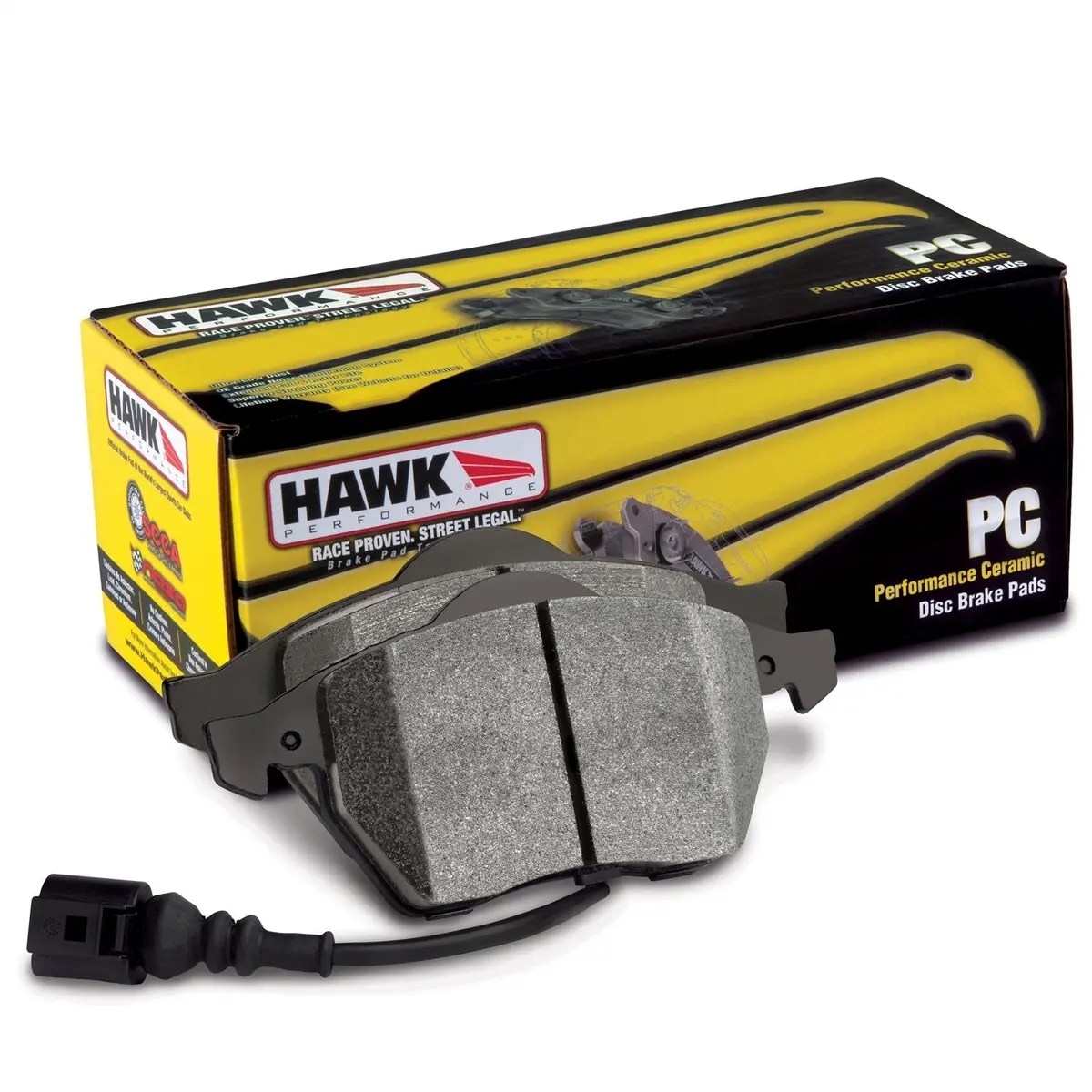 Hawk Performance Hb145z.570 Performance Ceramic Rear Brake Pad (Honda, Acura, Suzuki) 1