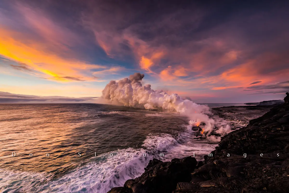 Dawn At Kamokuna By Don Slocum 1