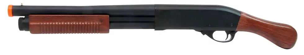 New Ge M870 Real Wood Full Metal Sawed Off Tri-Burst Gas Shotgun 1