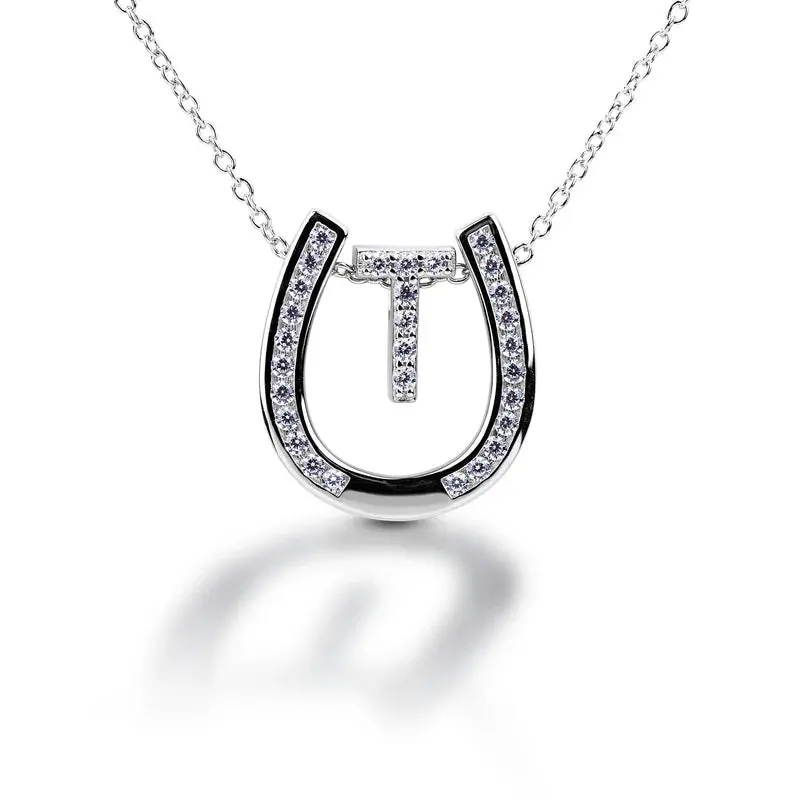 Kelly Herd Personalised Initial Horseshoe Necklace 20