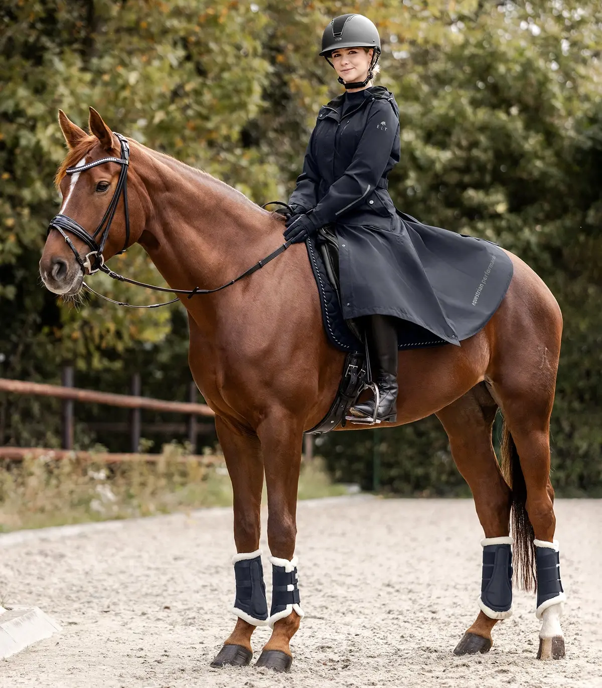 Elt Fehmarn Long Riding Raincoat Night / Deep Blue 4