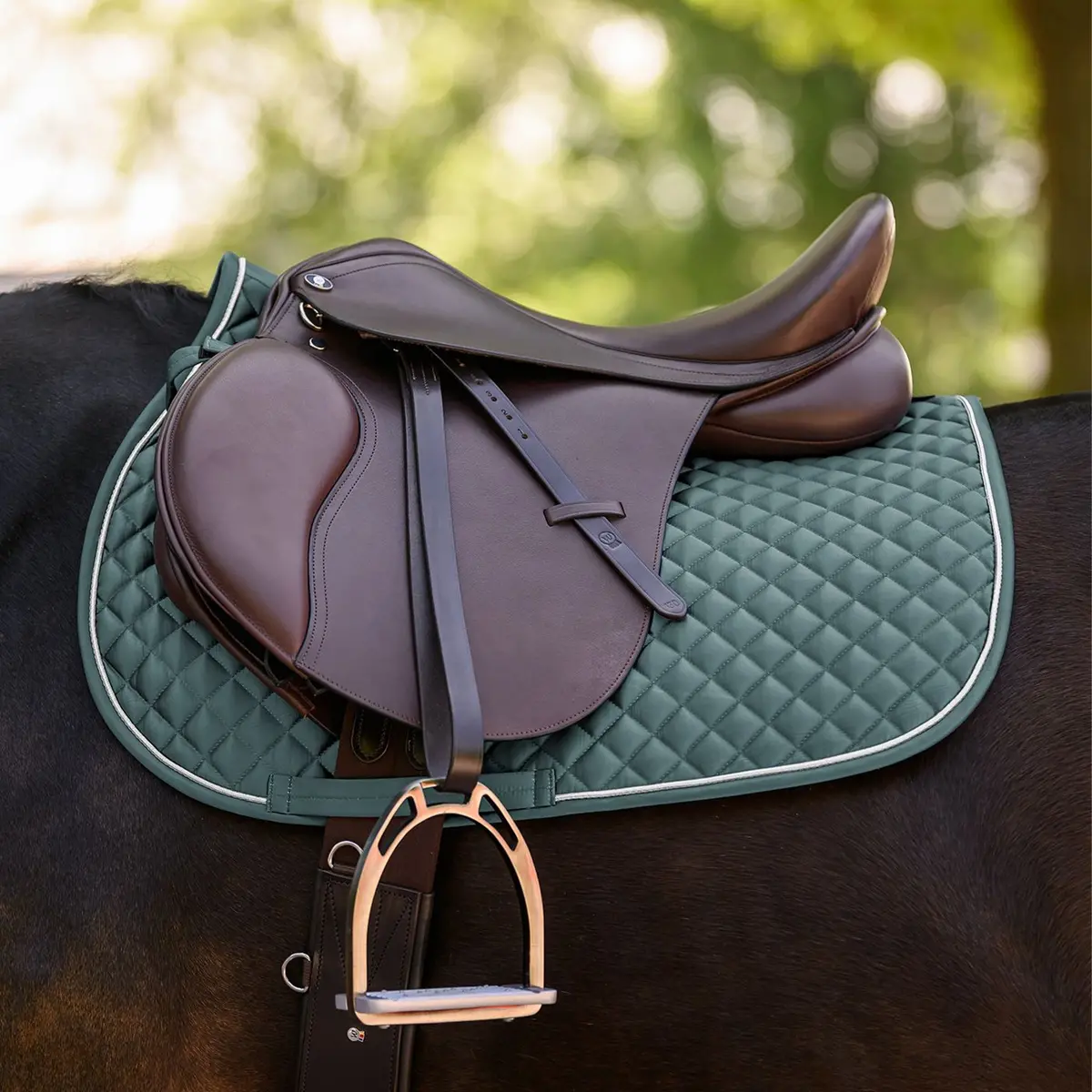 Waldhausen Saddle Pad Felix Glam Pine Green All Purpose 1