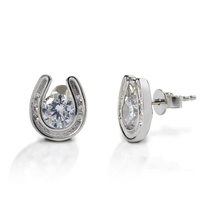 Kelly Herd Earrings Horseshoe Stud - Sterling Silver 1