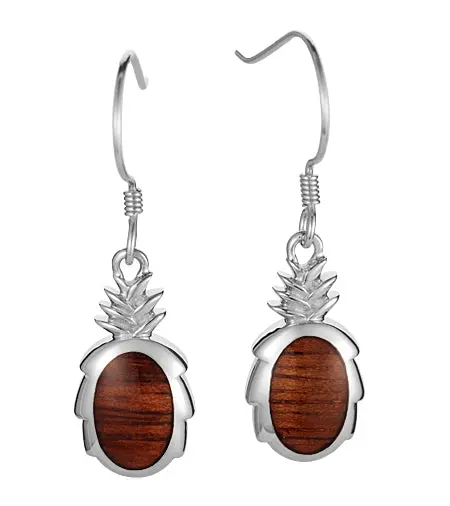 Koa Pineapple Earrings Ss 1