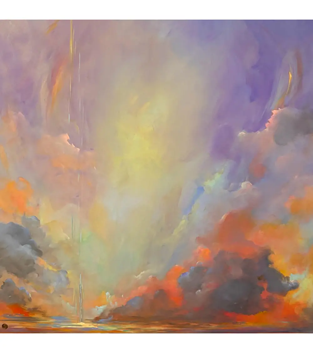 The Rainbow Follows You 36” X 36” By Sibet Alspaugh 1