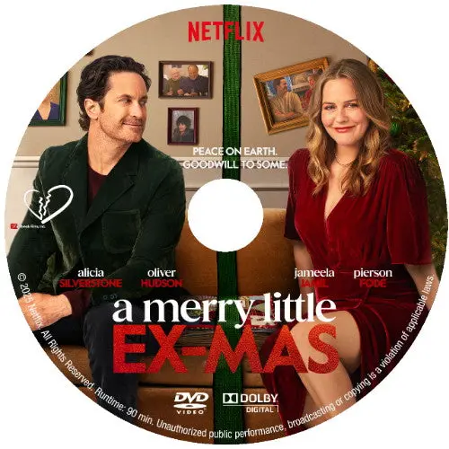 A Merry Little Ex-Mas Dvd Netflix Movie 2025  Alicia Silverstone 1