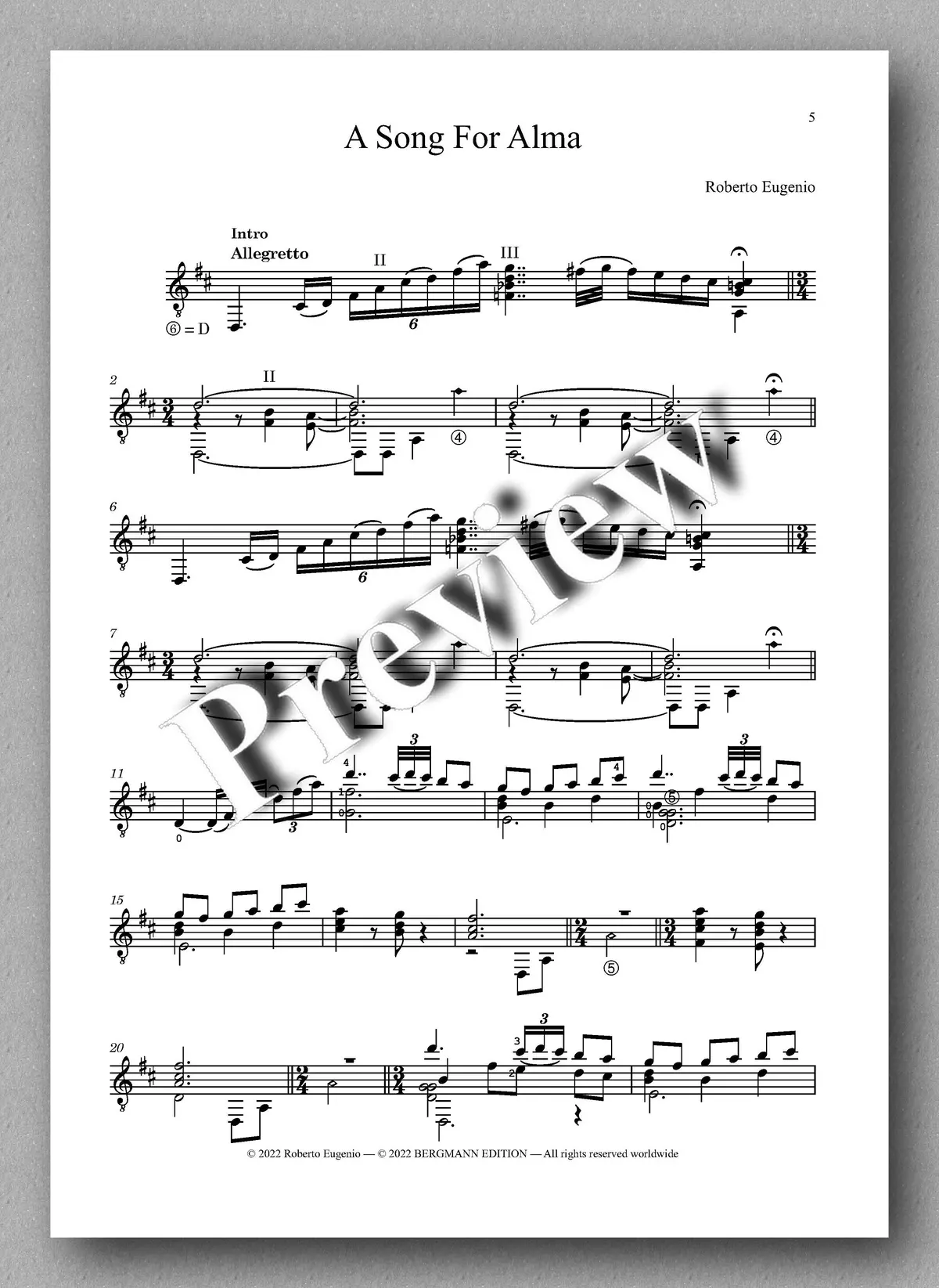Eugenio, A Song For Alma 2