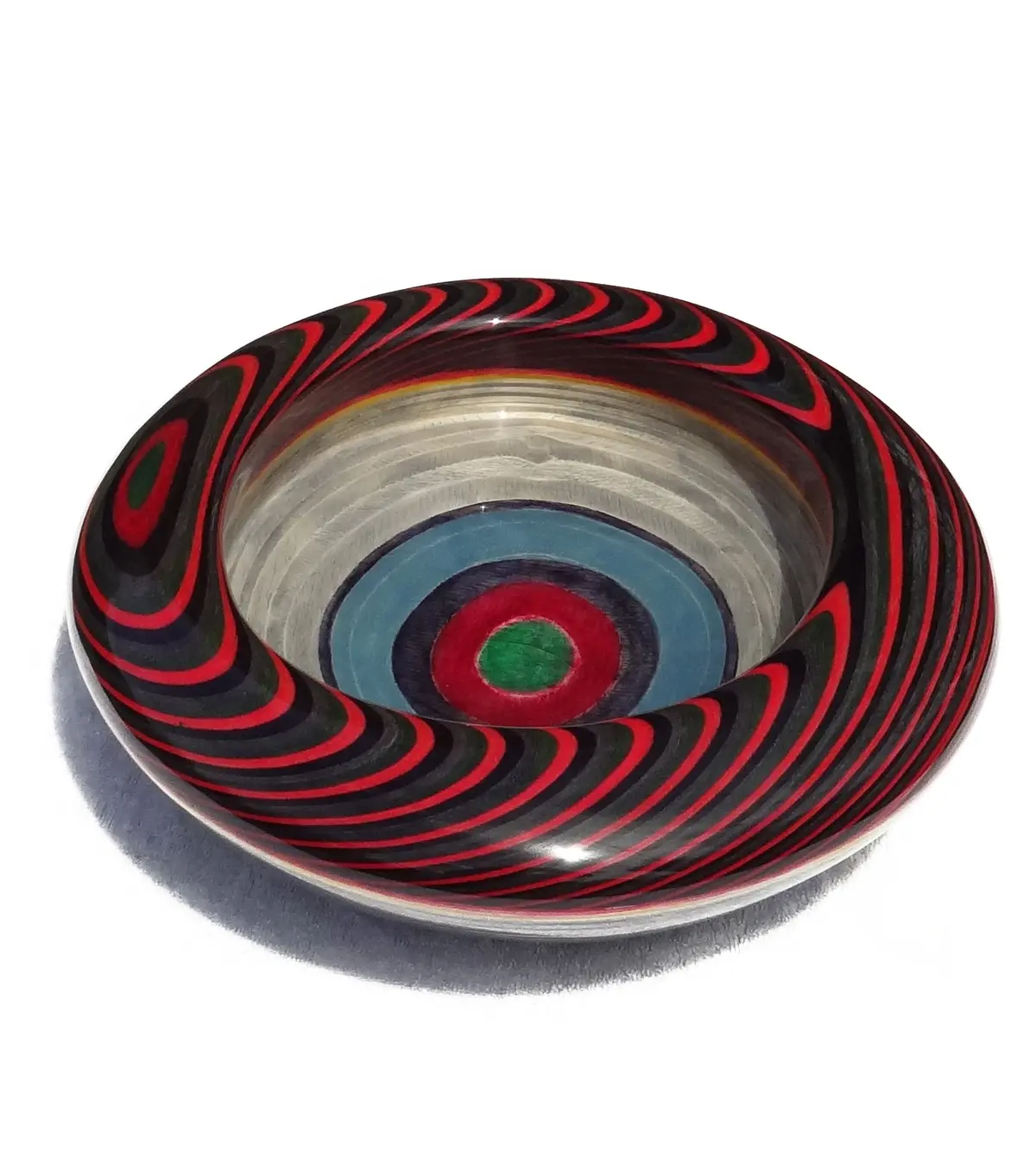 Wood Bowl "Afro-Abalone" By Rock Cross 2