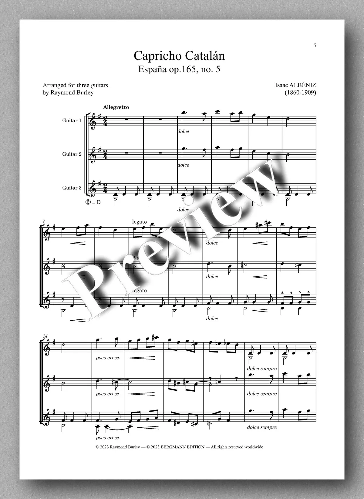Albéniz-Burley, Capricho Catalán 2