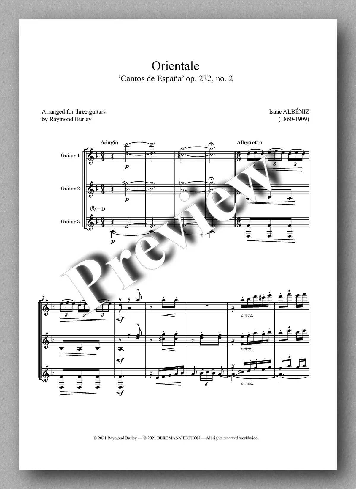 Albéniz-Burley, Orientale 2