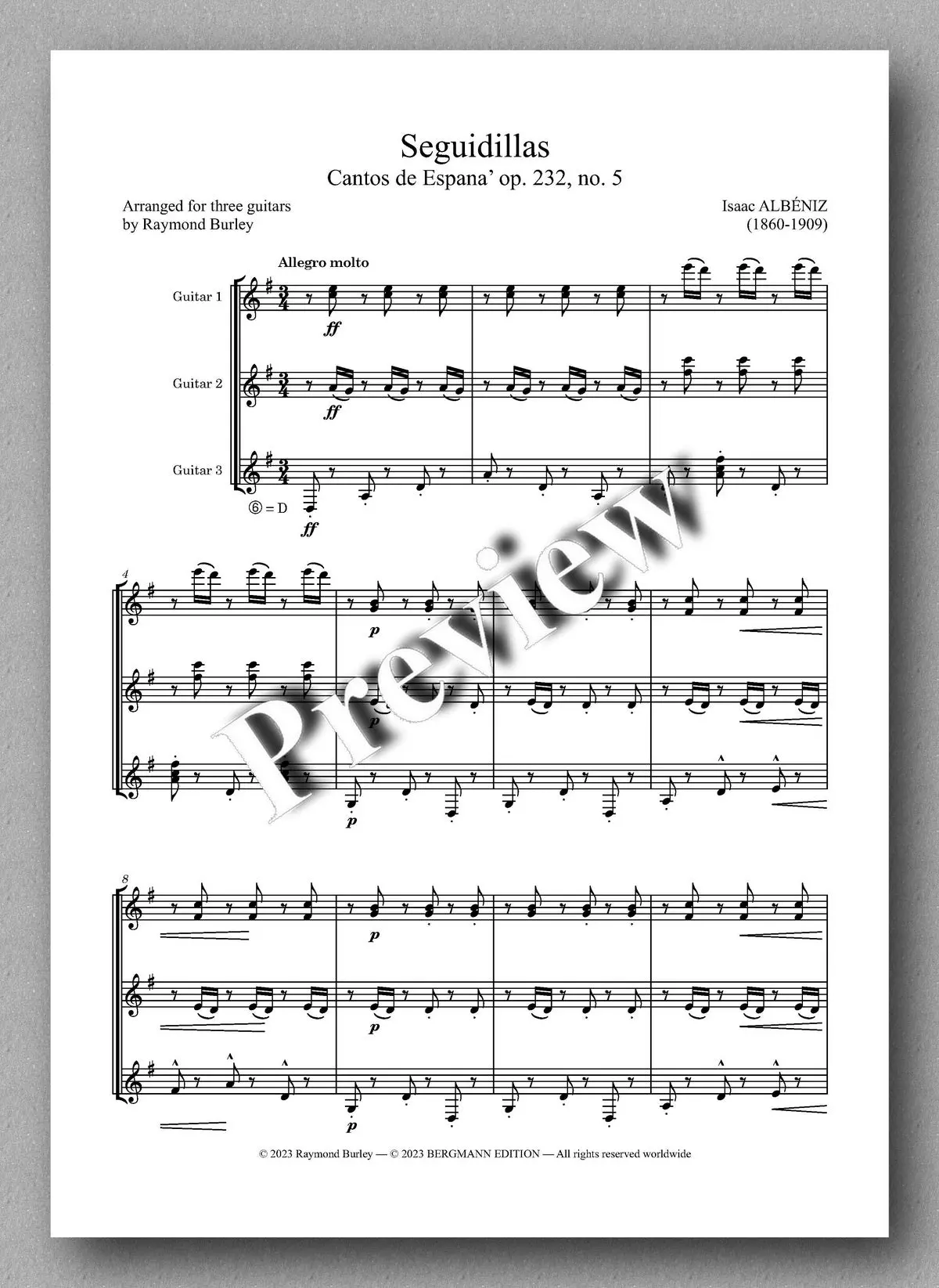 Albéniz-Burley, Seguidillas 2