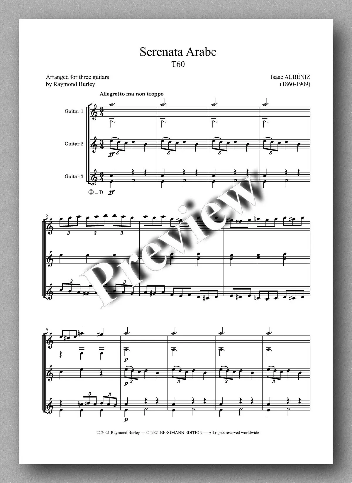 Albéniz-Burley, Serenata Arabe 2