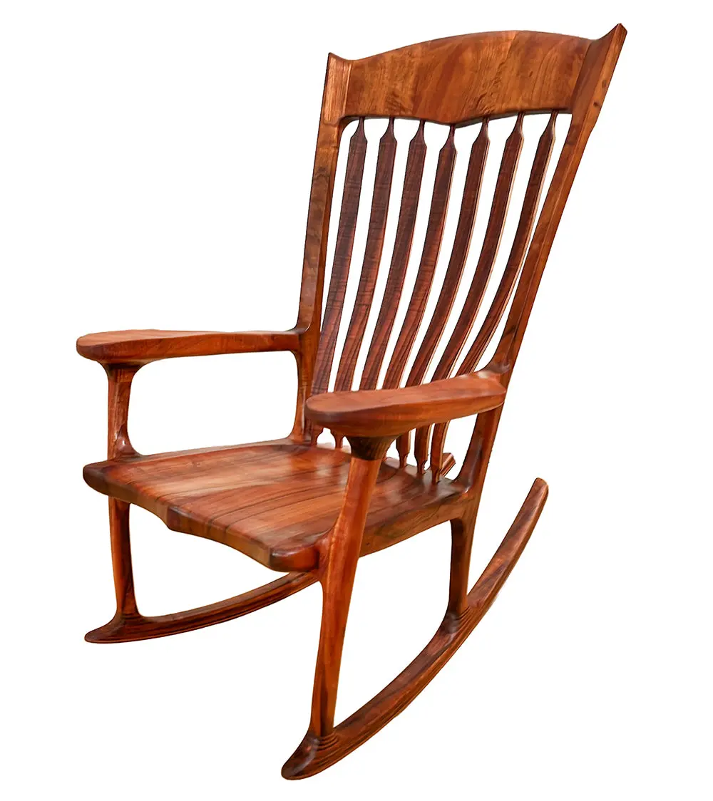 Curly Koa Rocking Chair By Alex Franceschini 1