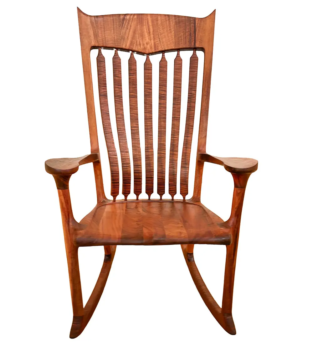Curly Koa Rocking Chair By Alex Franceschini 2