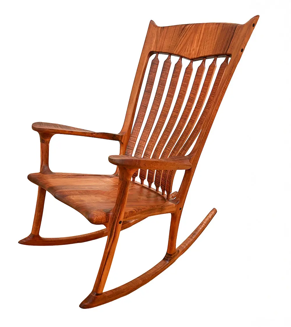 Curly Koa Rocking Chair By Alex Franceschini 1
