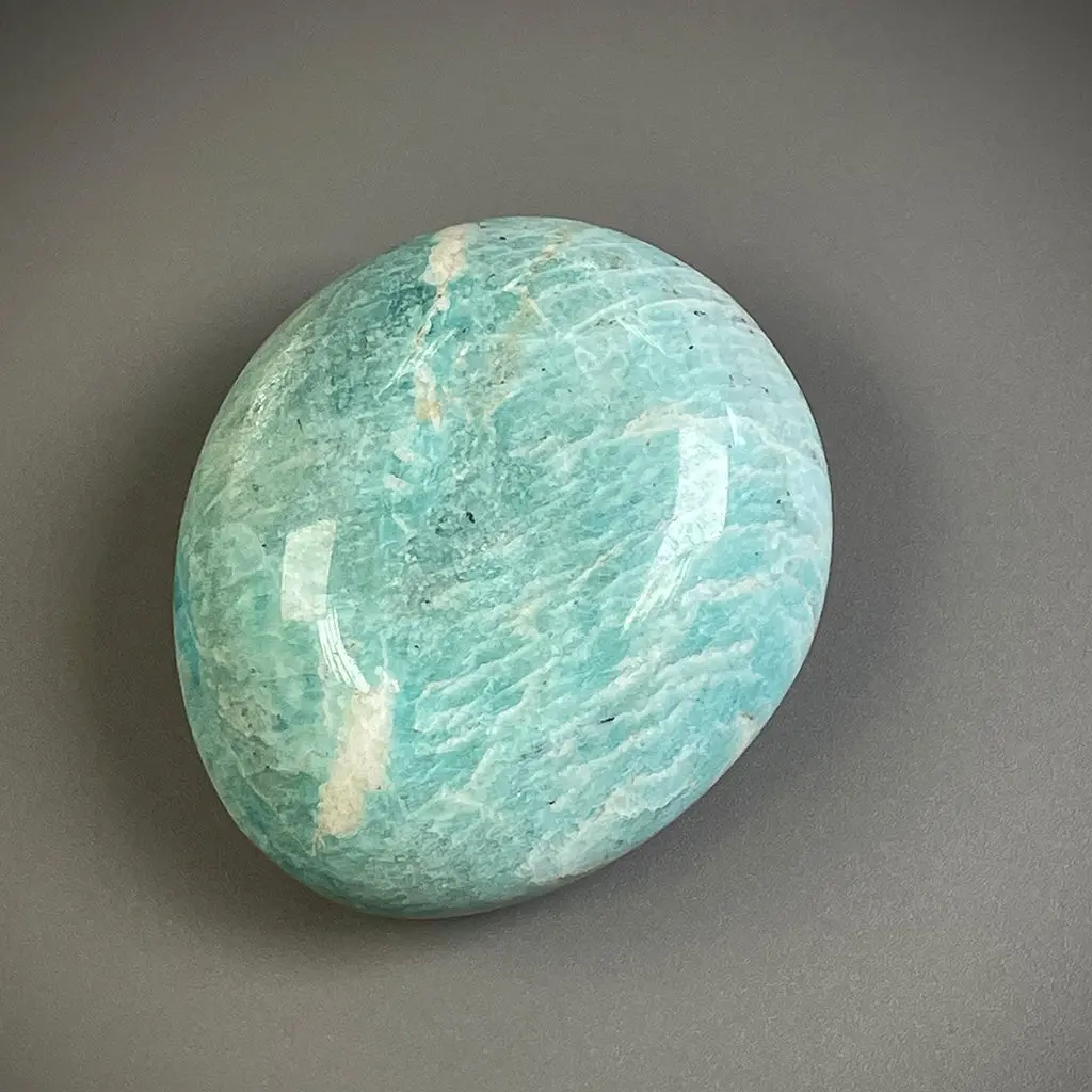 Amazonite Palm Stone For Courage - Ethically Sourced 4