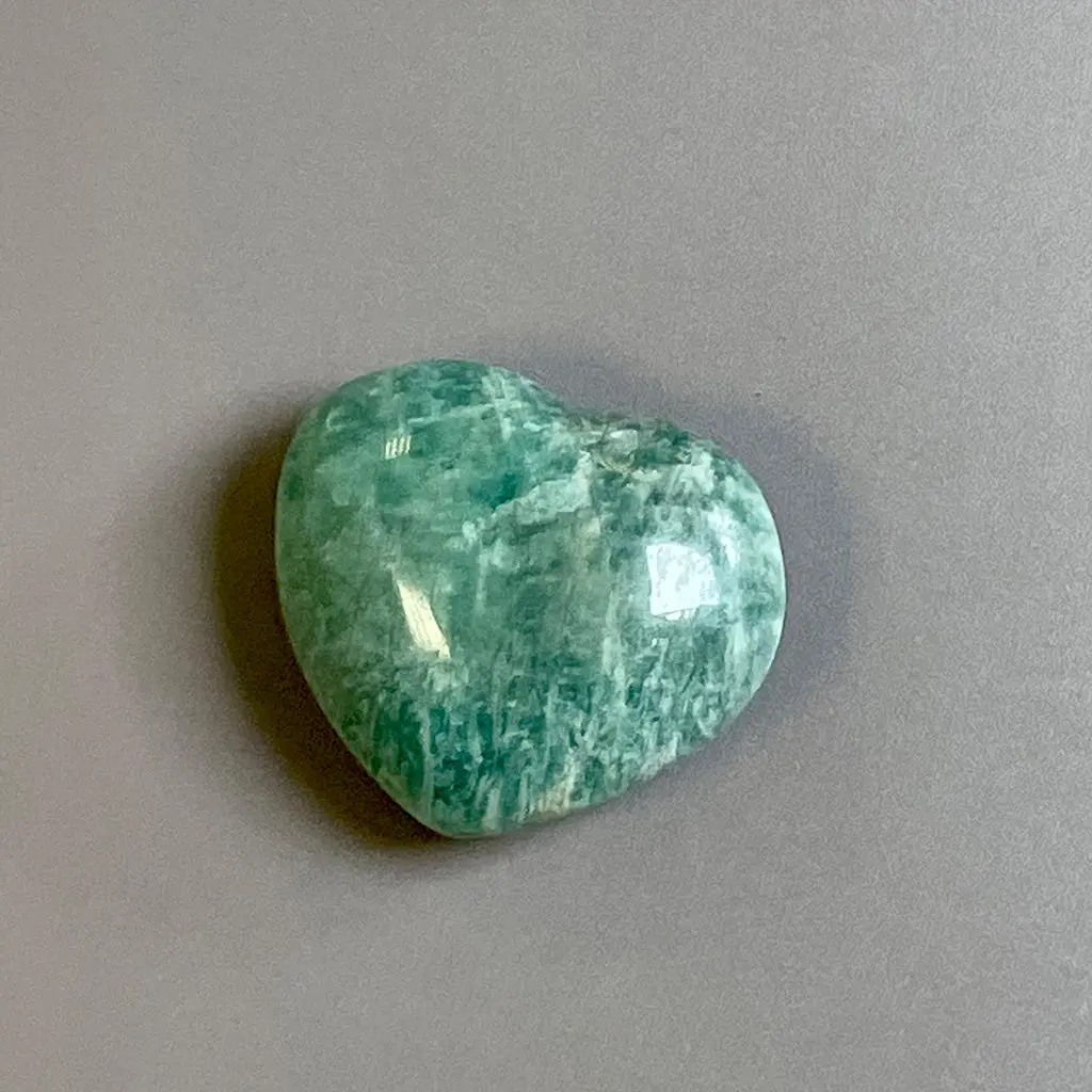 Amazonite Heart - Ethically Sourced 1