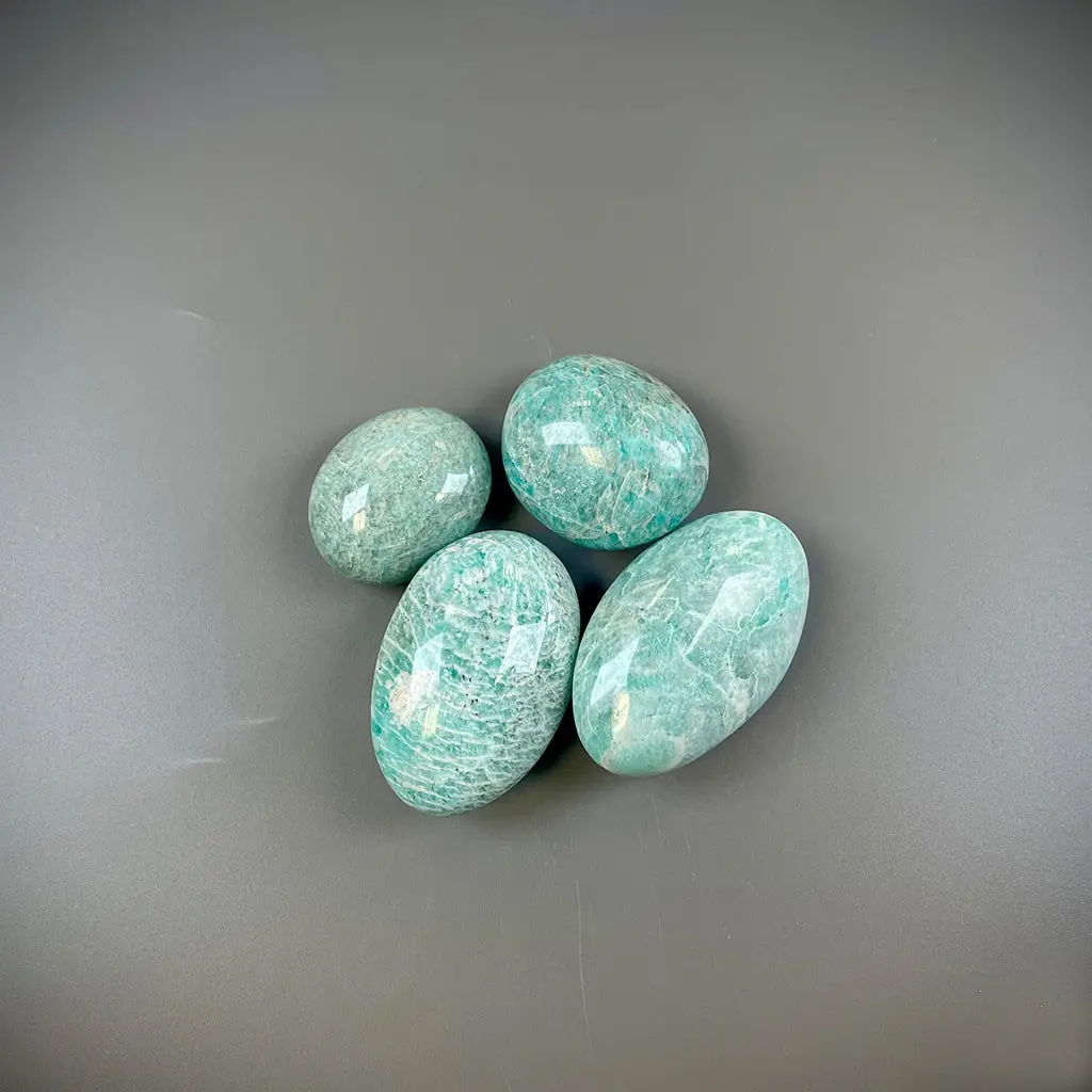 Amazonite Palm Stone For Courage - Ethically Sourced 3