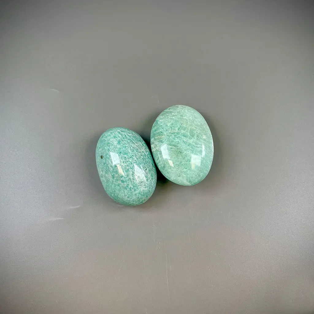 Amazonite Palm Stone For Courage - Ethically Sourced 4