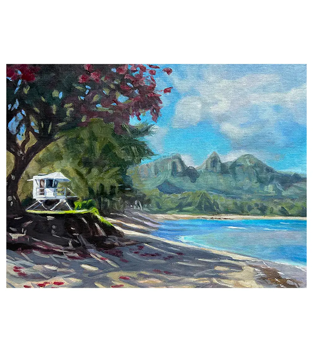 Anahola's Beach By Laurie Miller 1