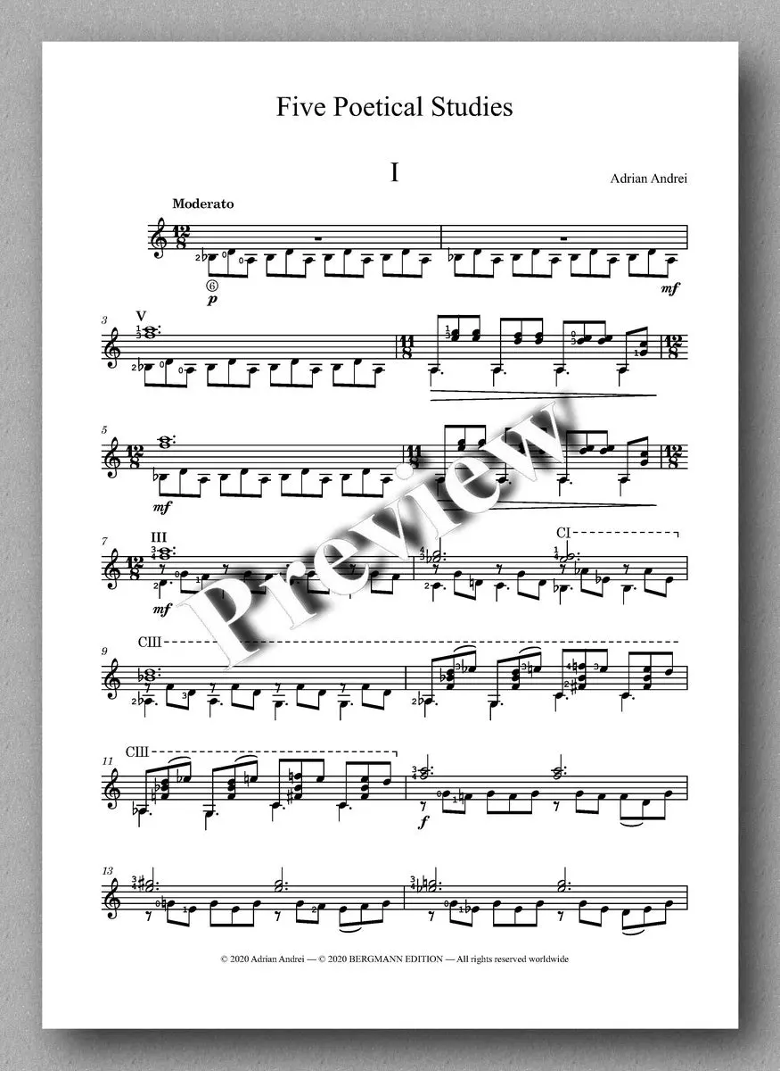 Andrei, Five Poetical Studies 2