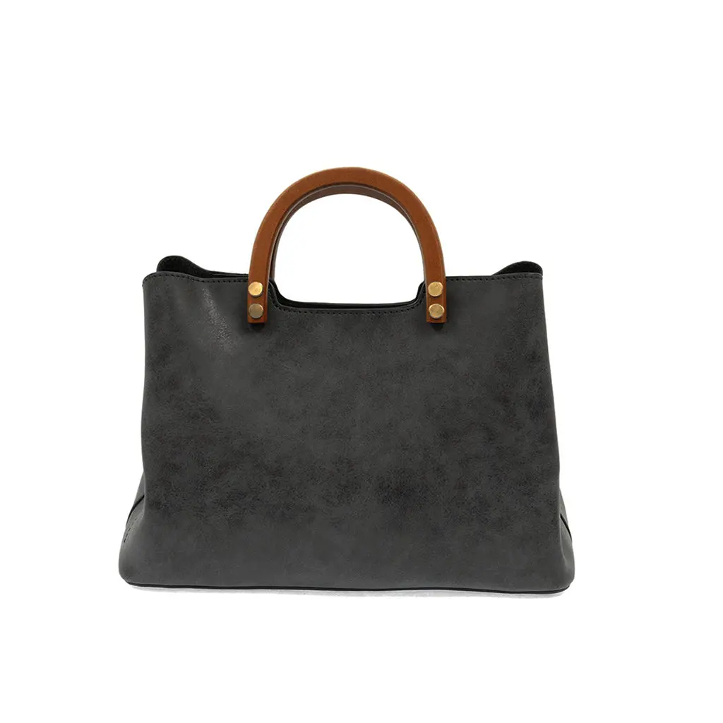 Angie Vintage Satchel - Black 1