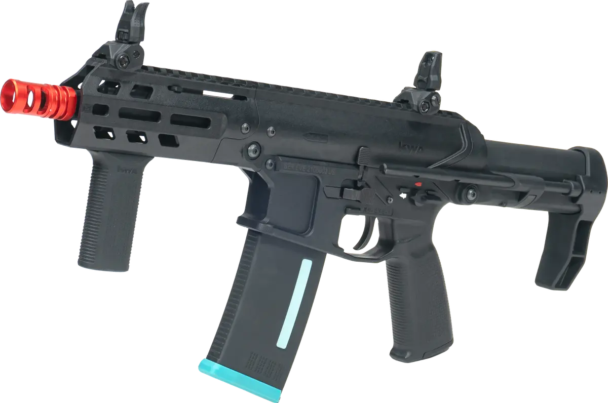 Kwa Original Eve -4 W/ Adjustable Fps Aeg 2.5+ Gearbox Airsoft Aeg Rifle Black 1