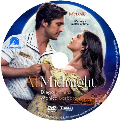 At Midnight Dvd 2023 Paramount Movie Monica Barbaro & Diego Boneta 1