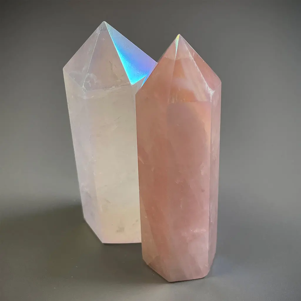 Aura Rose Quartz Tower 1