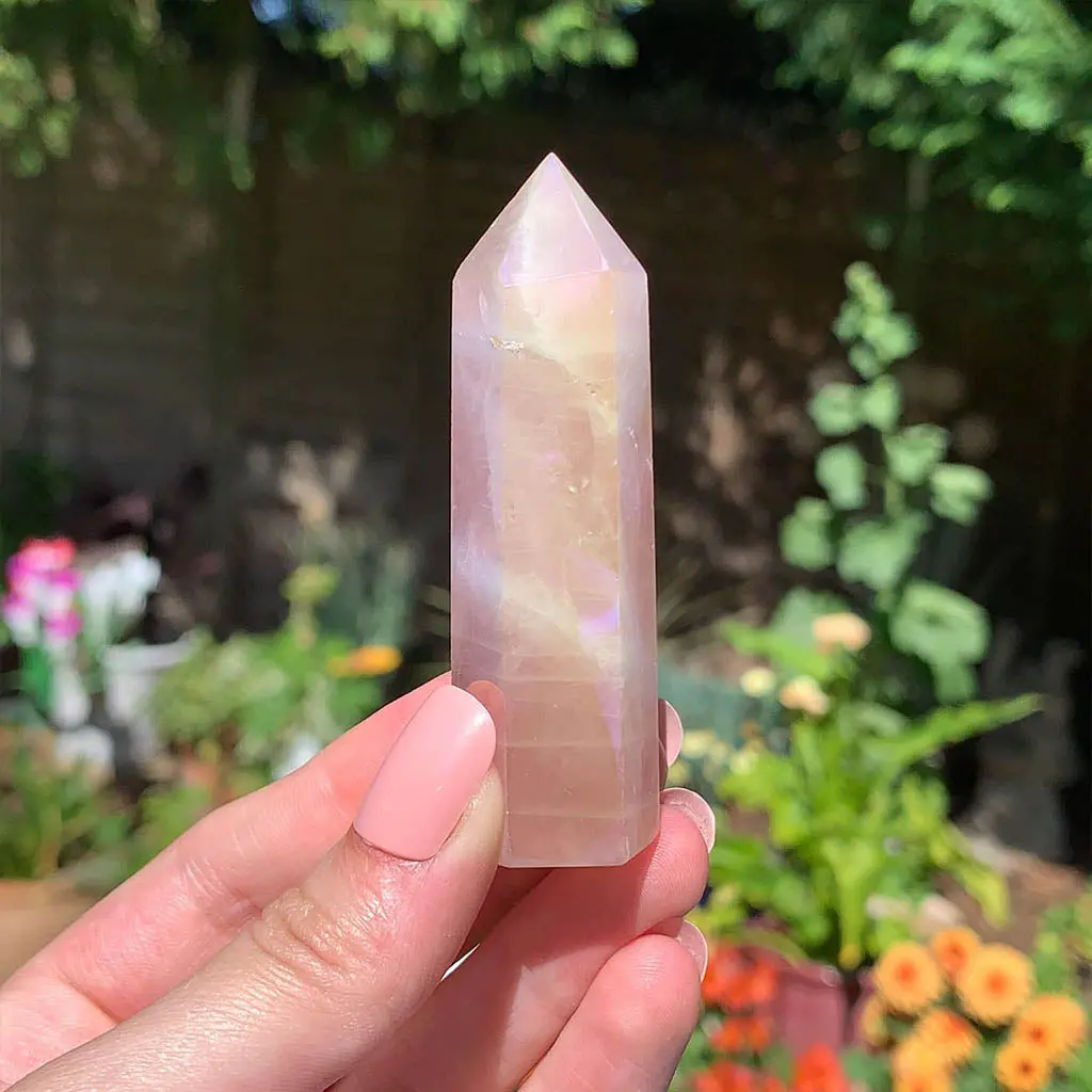 Aura Rose Quartz Tower 2