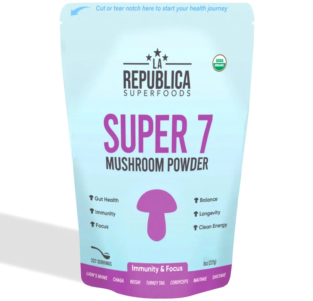 Super 7 Mushroom Extract Powder - La Republica 2
