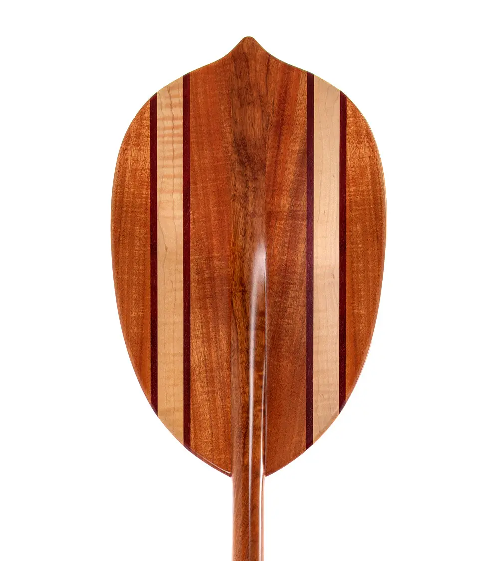 5' Inlaid Koa Maple Stripe Paddle 1