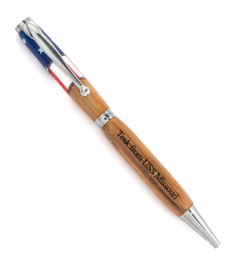 Uss Missouri Teak/Resin Pen, Funline 1