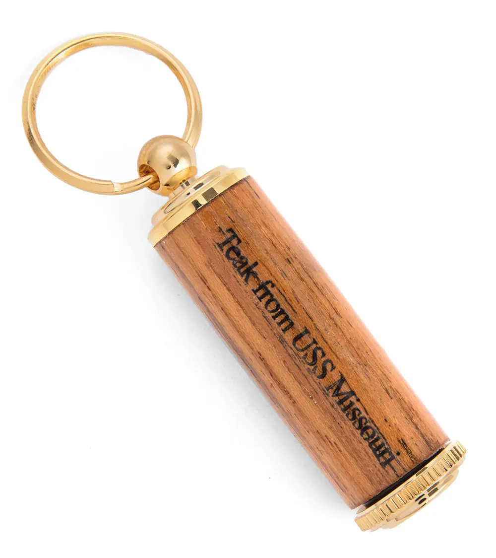 Uss Missouri Teak Pill Holder 1