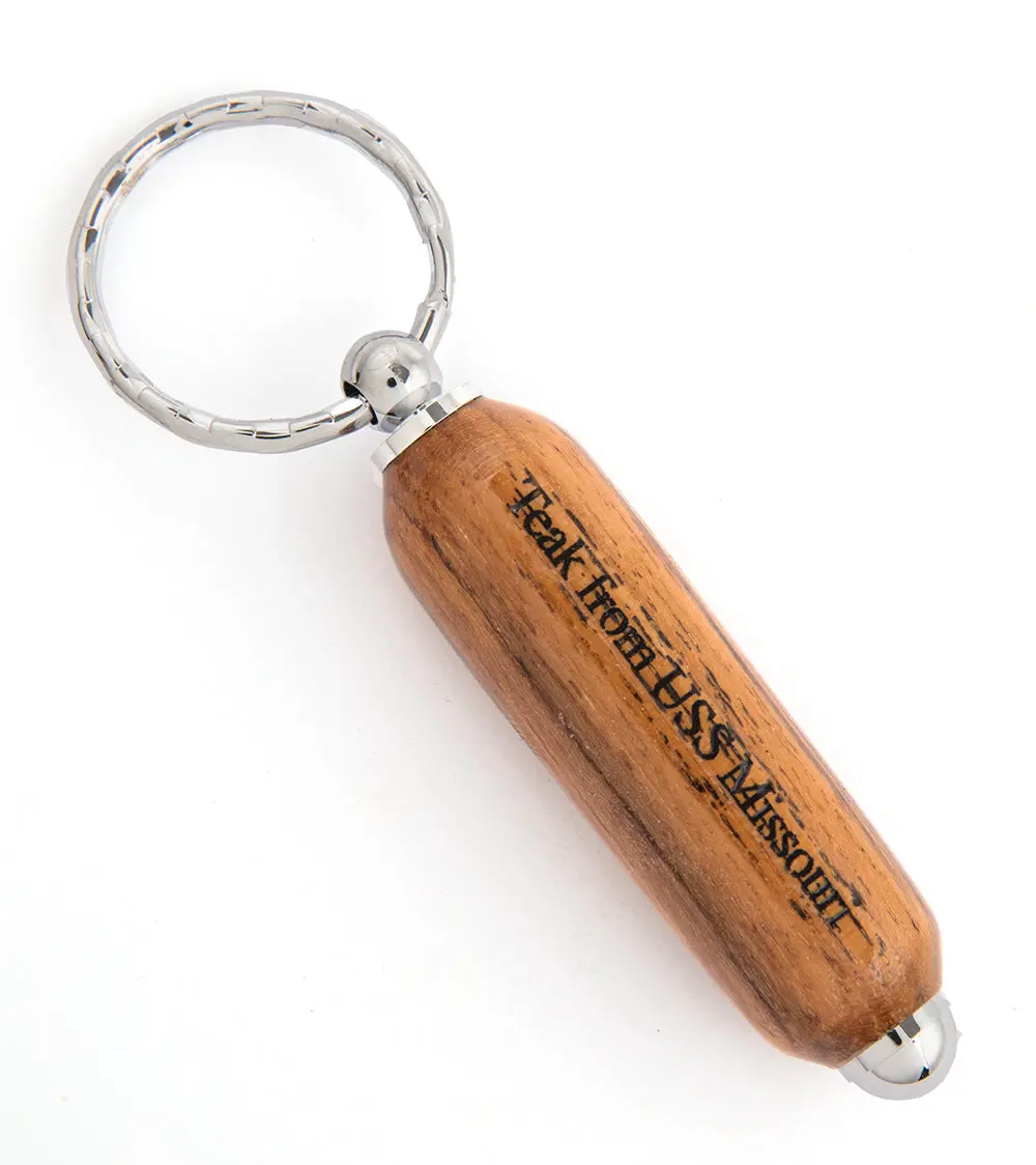 Uss Missouri Teak Key Ring 1