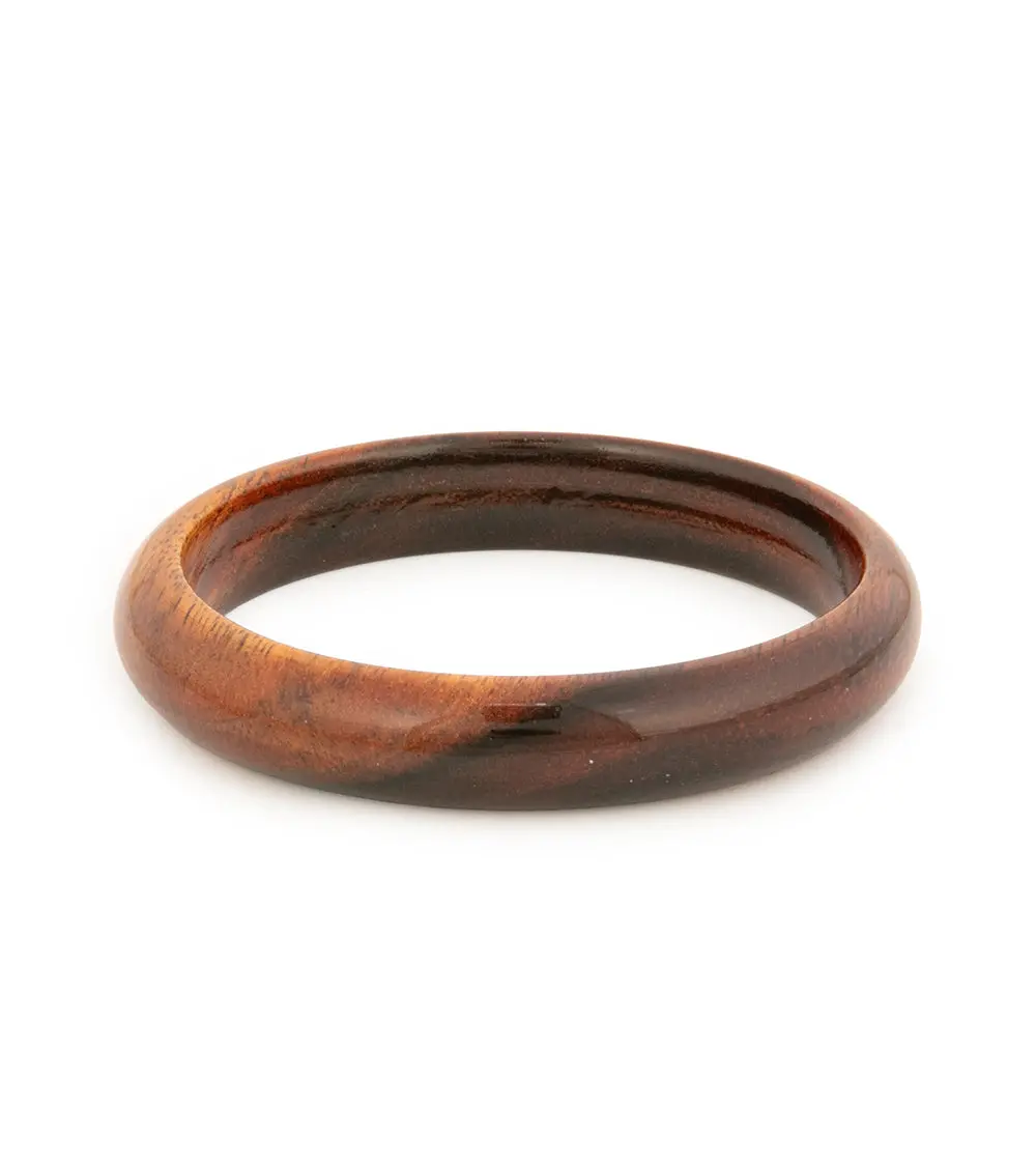 Koa Bangle - Medium Width 7.9" 1