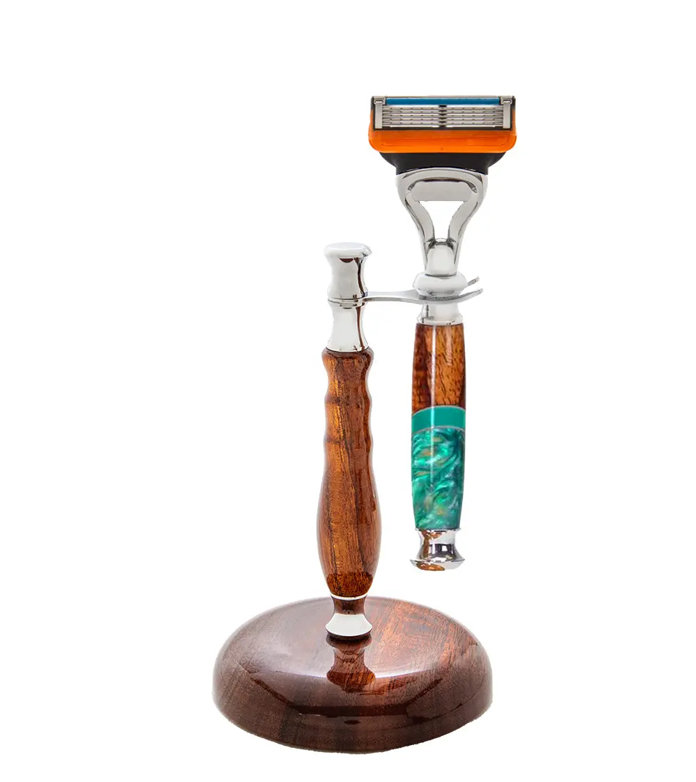 Koa Shaving Kit #1C - Hybrid Fusion (Various Colors) By Dale Dennison 1
