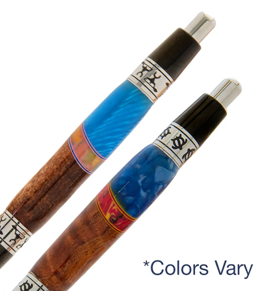 Pacifica Koa Ball Point Pen With Resin - Paddler 1